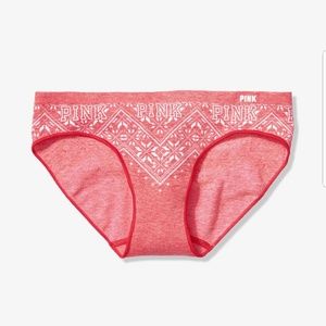 Victoria's Secret PINK Holiday Bikini Panty Red XS